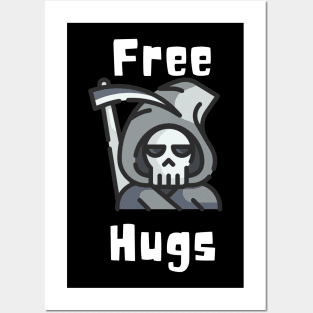 Free Hugs Grim Reaper Posters and Art